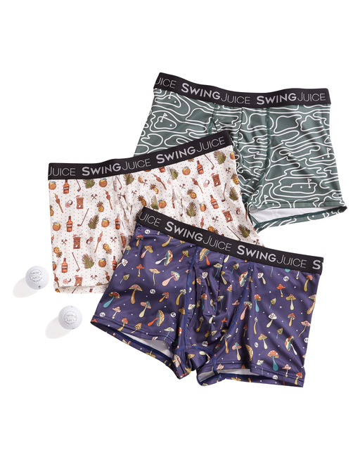 Golf 3" Trunk 3-Pack Fashion by SwingJuice LLC