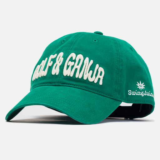 Golf & Ganja Unisex Dad Hat by SwingJuice LLC