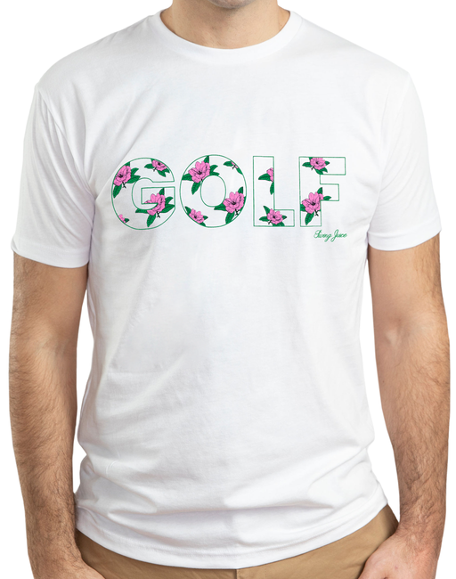 Golf Magnolia Unisex T-Shirt by SwingJuice LLC