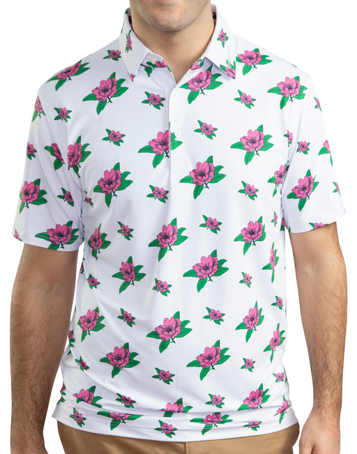Golf Magnolia Men's Polo by SwingJuice LLC