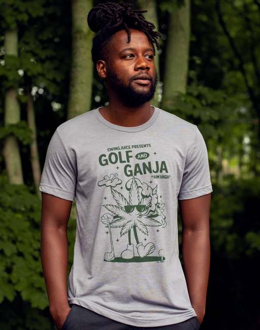 Golf & Ganja Unisex T-Shirt by SwingJuice LLC
