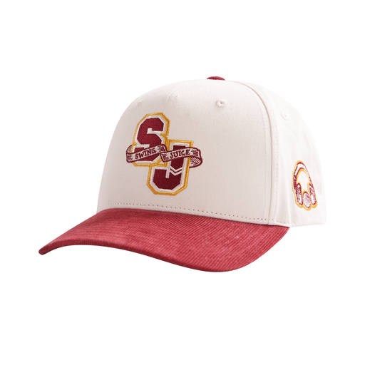 Golf SJ Letterman Unisex Snapback Hat Ivory O/S by SwingJuice LLC