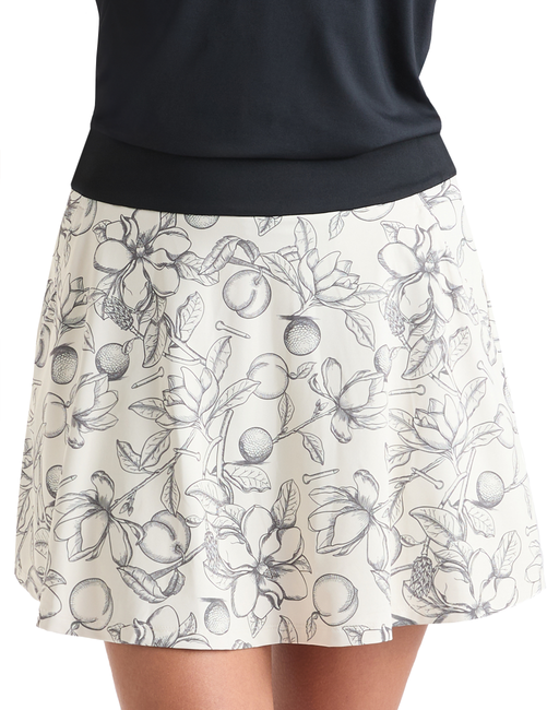 Golf Magnolia Toile Women's Skort by SwingJuice LLC
