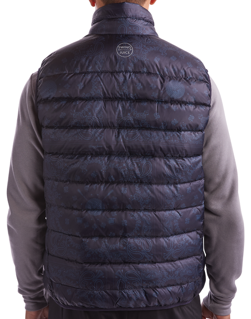 Golf Bandana Unisex Packable Puffer Vest by SwingJuice LLC