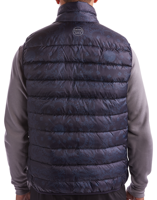 Golf Bandana Unisex Packable Puffer Vest-Navy