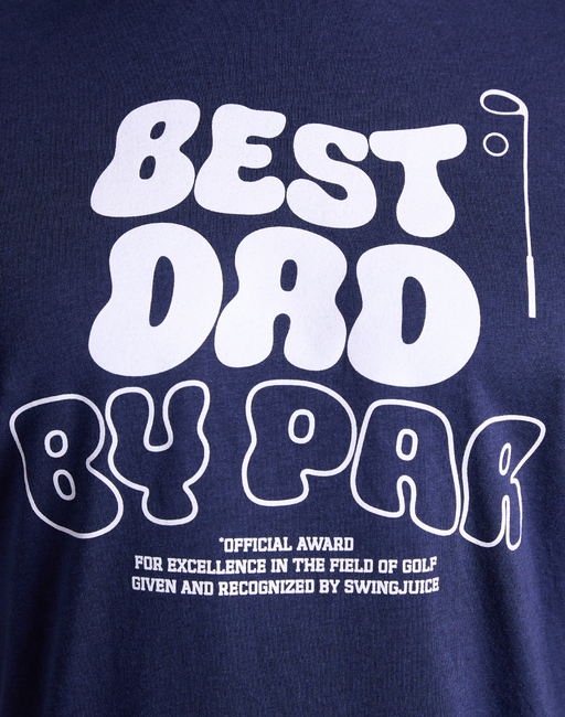 Golf Best Dad By Par Unisex T-Shirt by SwingJuice LLC