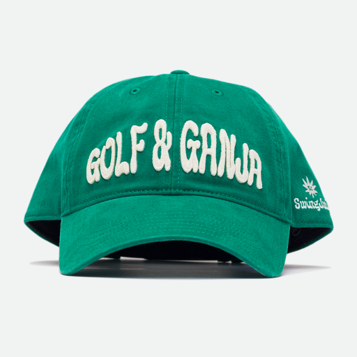 Golf & Ganja Unisex Dad Hat by SwingJuice LLC