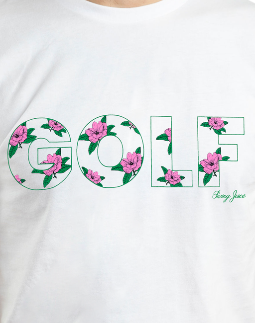 Golf Magnolia Unisex T-Shirt by SwingJuice LLC
