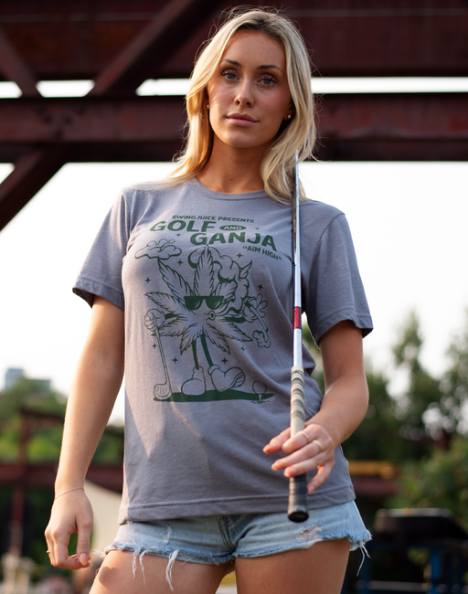 Golf & Ganja Unisex T-Shirt by SwingJuice LLC
