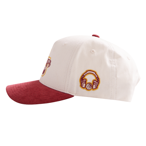 Golf SJ Letterman Unisex Snapback Hat Ivory O/S by SwingJuice LLC