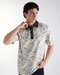 Golf Magnolia Toile Men's Polo-Ivory