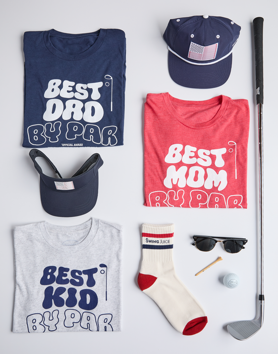 Golf Best Dad By Par Unisex T-Shirt-Navy