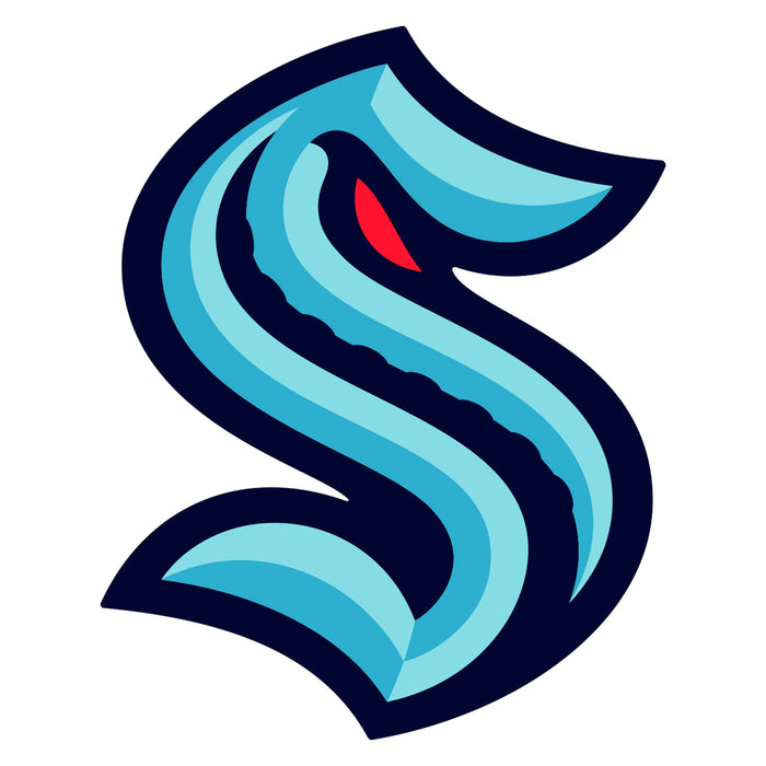 Seattle Kraken - 5 Logo Minis (Mixed Sizes) - Official NHL - Reusable Vinyl Decals