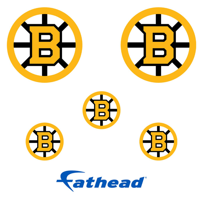 Boston Bruins - 5 Logo Minis (Mixed Sizes) - Official NHL - Reusable Vinyl Decals #2