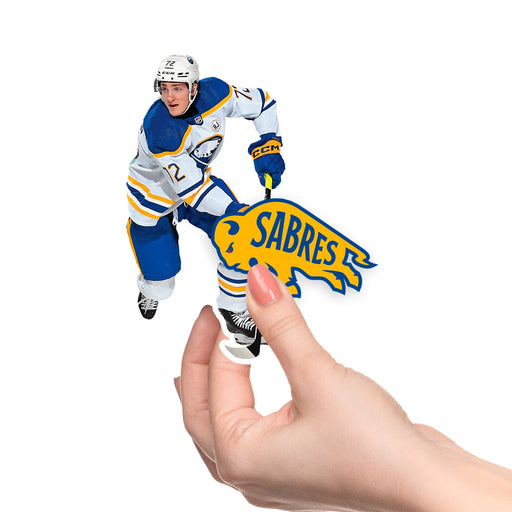 Tage Thompson - 5 Logo Minis (Mixed Sizes) - Official NHL - Buffalo Sabres - Reusable Vinyl Decals
