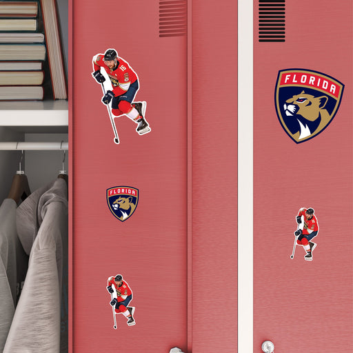 Aleksander Barkov - 5 Minis (Mixed Sizes) - Official NHL - Florida Panthers - Reusable Vinyl Decals