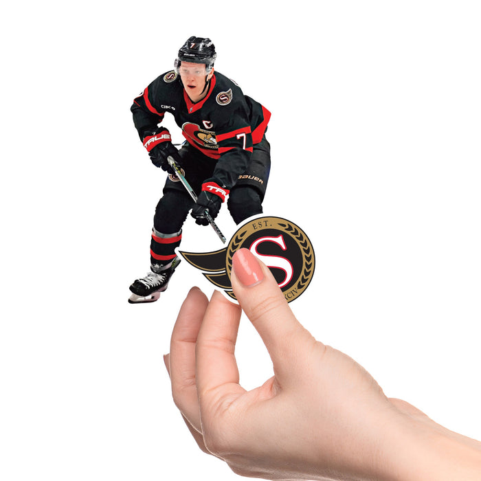 Brady Tkachuk - 5 Minis (Mixed Sizes) - Official NHL - Ottawa Senators - Reusable Vinyl Decals