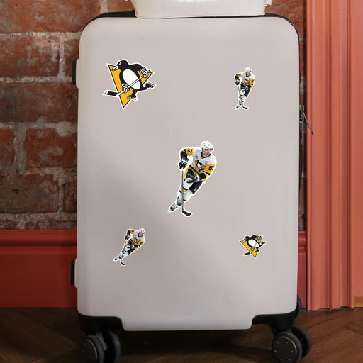 Sidney Crosby - 5 Minis (Mixed Sizes) - Official NHL - Pittsburgh Penguins - Reusable Vinyl Decals