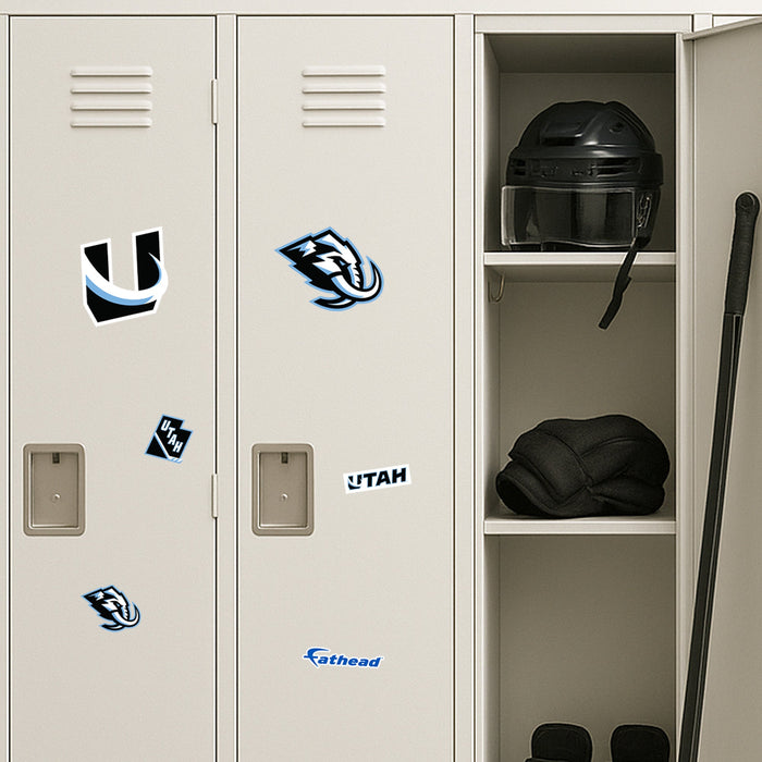 Utah Mammoth - 5 Minis (Mixed Sizes) - Official NHL - Reusable Vinyl Decals