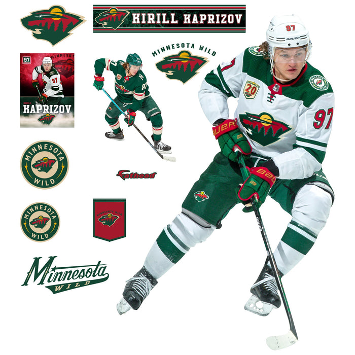 Kirill Kaprizov - RealBig Collection - Official NHL - Minnesota Wild - Reusable Vinyl Wall Decals #1