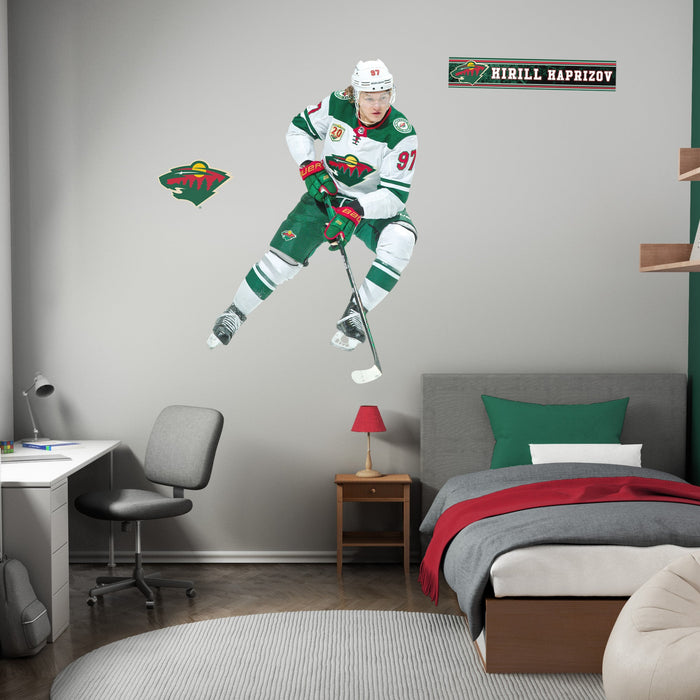 Kirill Kaprizov - RealBig Collection - Official NHL - Minnesota Wild - Reusable Vinyl Wall Decals #1