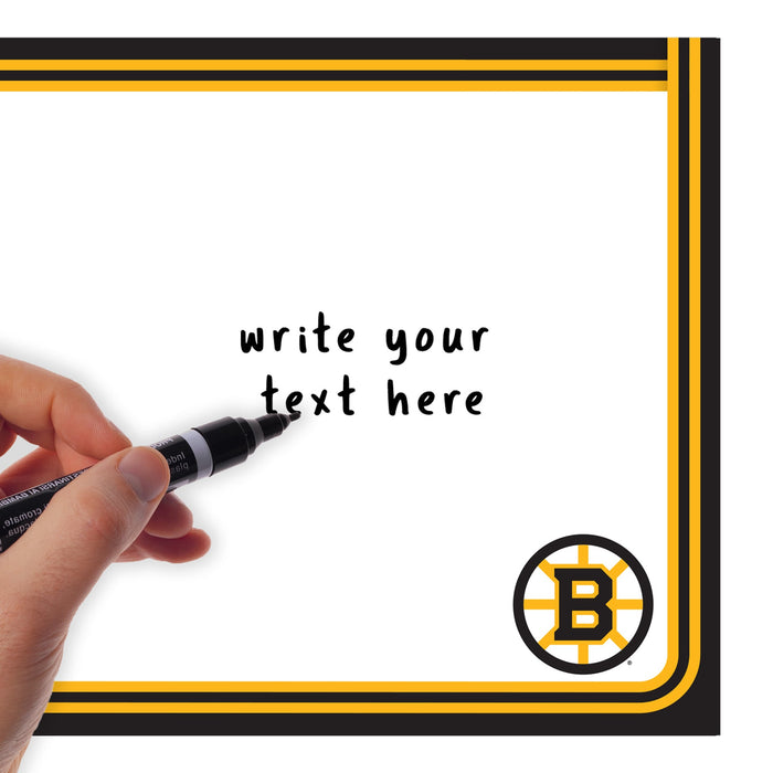 Boston Bruins - Dry Erase Whiteboard - Official NHL - Reusable Vinyl Wall Decal