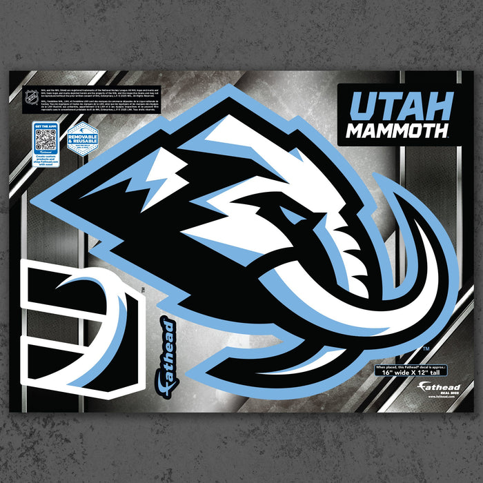 Utah Mammoth - RealBig Logo Collection - Official NHL - Utah Mammoth - Reusable Vinyl Wall Decals