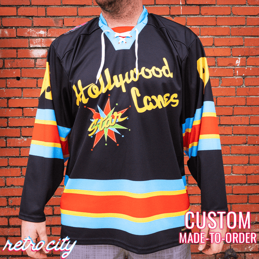 Big Lebowski 'Hollywood Star Lanes' Lace-Up Hockey Jersey Sweater