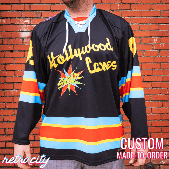 Big Lebowski 'Hollywood Star Lanes' Lace-Up Hockey Jersey Sweater