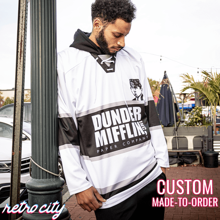 Dunder Mifflin 'The Office' Custom Hockey Jersey