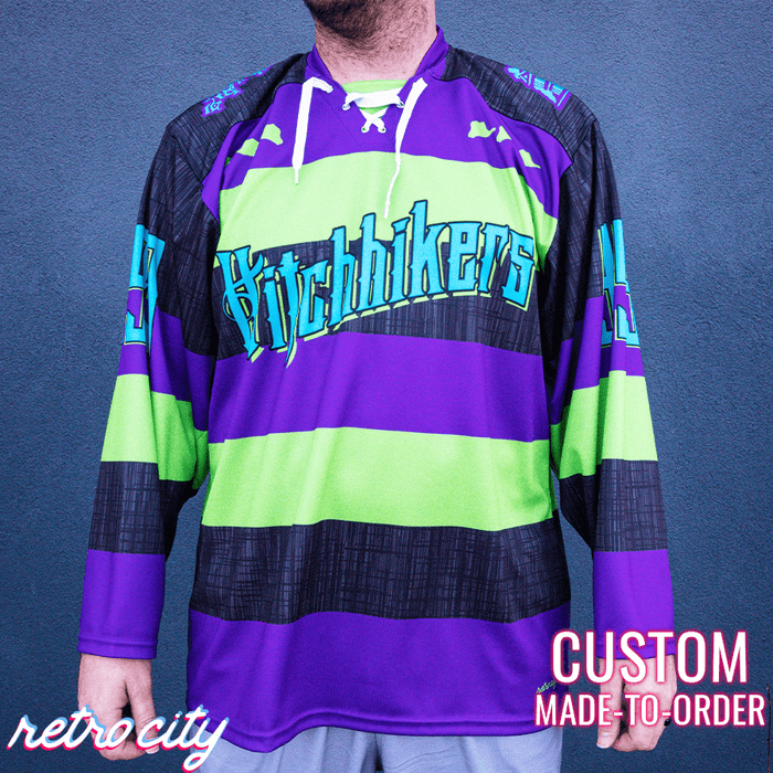 Haunted Mansion Ride 'Hitchhikers' Lace-Up Hockey Jersey (J3)