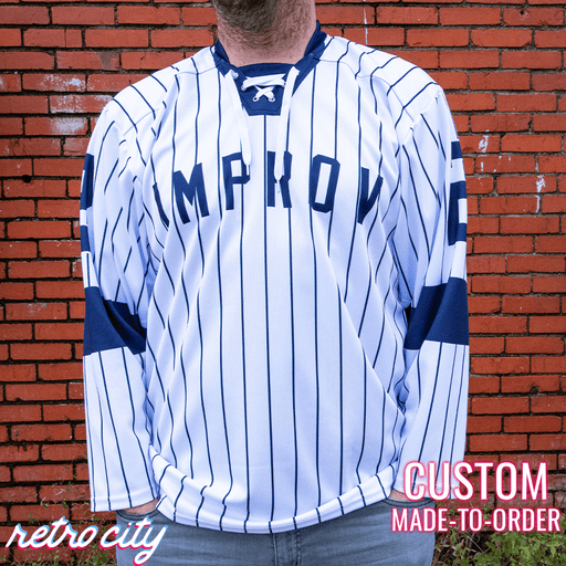Jerry Seinfeld Improv Custom Lace-up Hockey Jersey Sweater