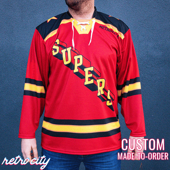 Metroville Supers Lace-Up Hockey Jersey