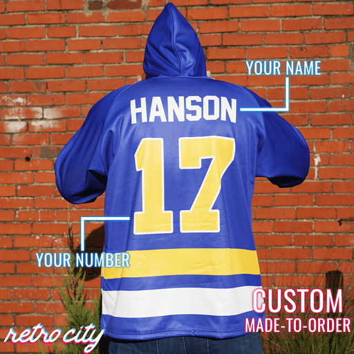 Charlestown Chiefs Slap Shot Custom Lace-Up Hockey Hoodie Sweater