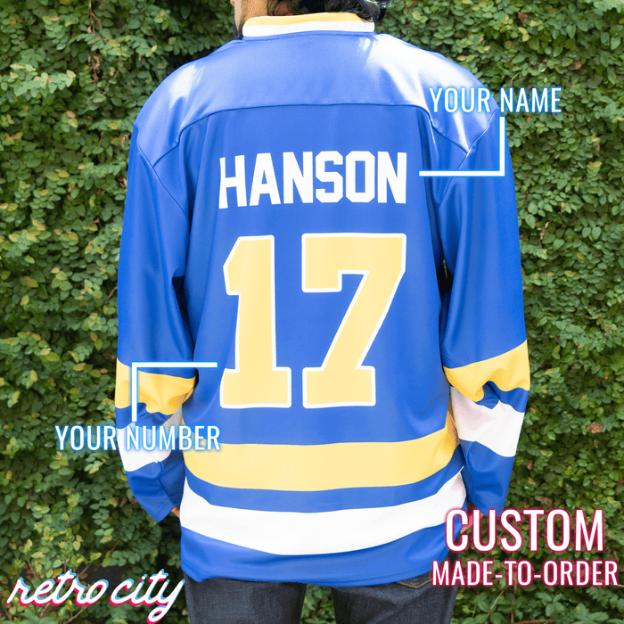 Charlestown Chiefs Slap Shot Custom Hockey Jersey