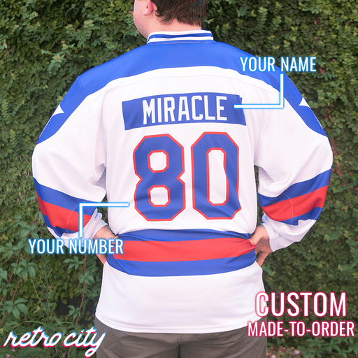 Miracle On Ice USA Custom Hockey Jersey