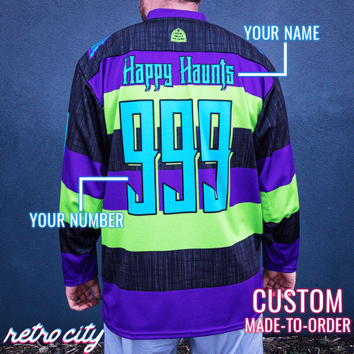 Haunted Mansion Ride 'Hitchhikers' Lace-Up Hockey Jersey (J3)