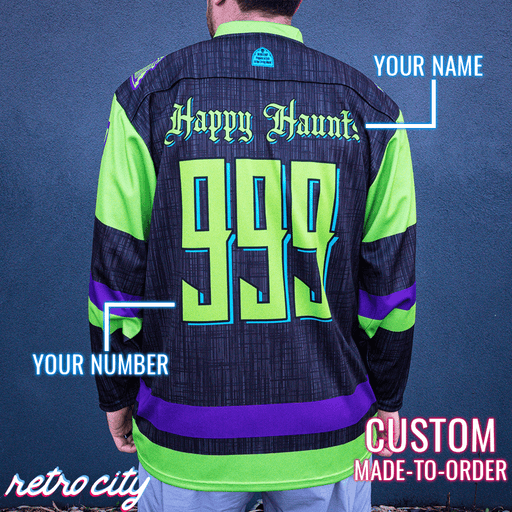 Haunted Mansion Ride 'Hitchhikers' Lace-Up Hockey Jersey (J4)
