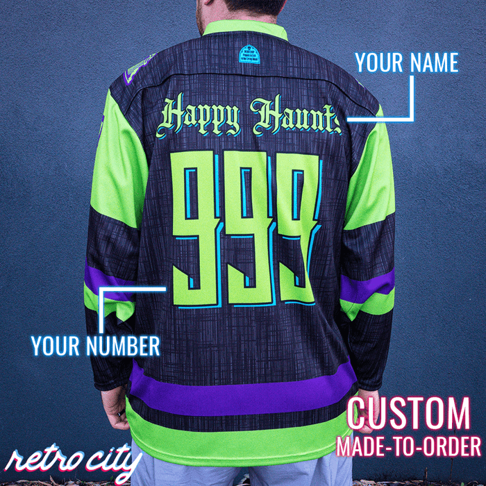 Haunted Mansion Ride 'Hitchhikers' Lace-Up Hockey Jersey (J4)
