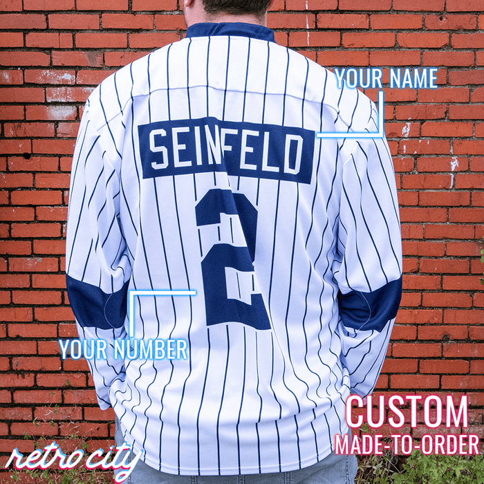 Jerry Seinfeld Improv Custom Lace-up Hockey Jersey Sweater