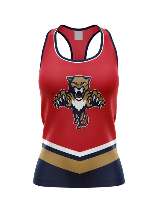 Florida Panthers "Leaping Cat" Alternate Women's Racerback Hockey Tank
