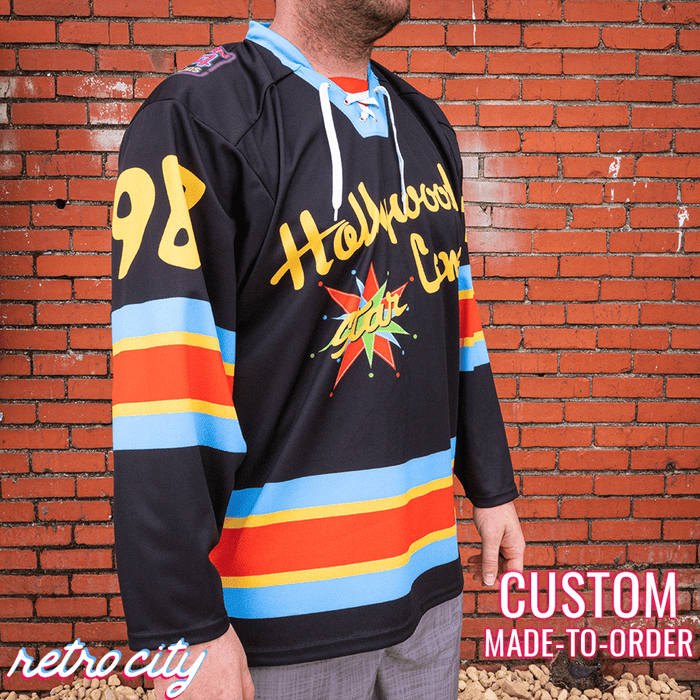 Big Lebowski 'Hollywood Star Lanes' Lace-Up Hockey Jersey Sweater