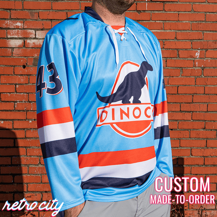 Dinoco Strip 'The King' Weathers Lace-up Hockey Jersey