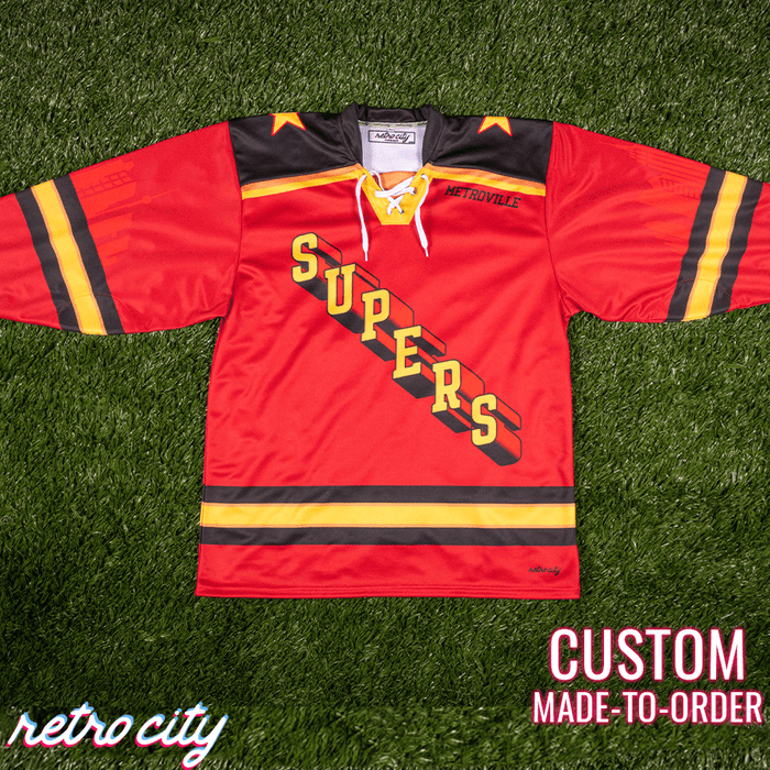 Metroville Supers Lace-Up Hockey Jersey