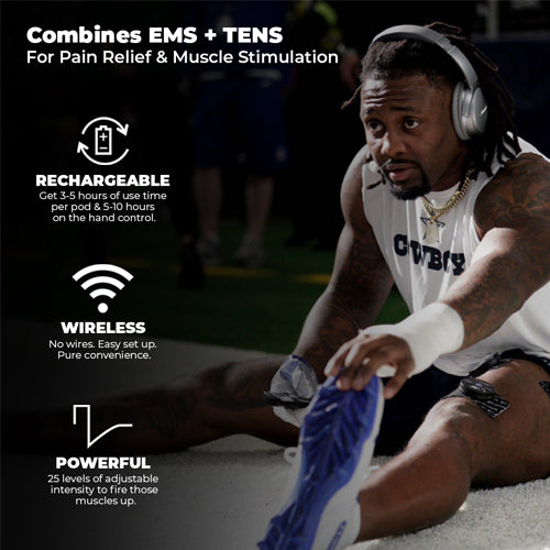 PRO Wireless Muscle Stimulator with TENS + EMS by iReliev