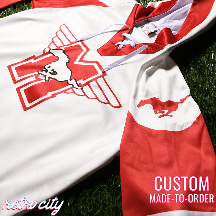 Hamilton Mustangs Youngblood Custom Lace-Up Hockey Hoodie Sweater