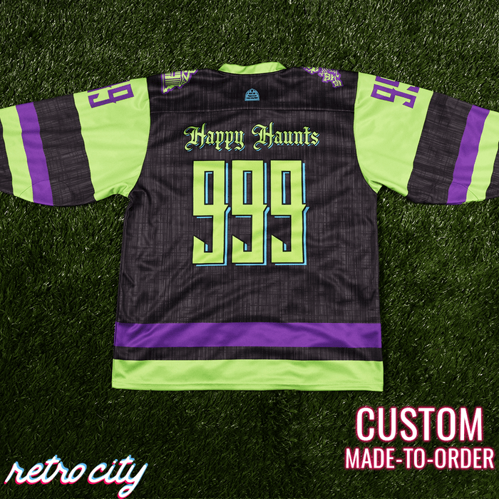Haunted Mansion Ride 'Hitchhikers' Lace-Up Hockey Jersey (J4)