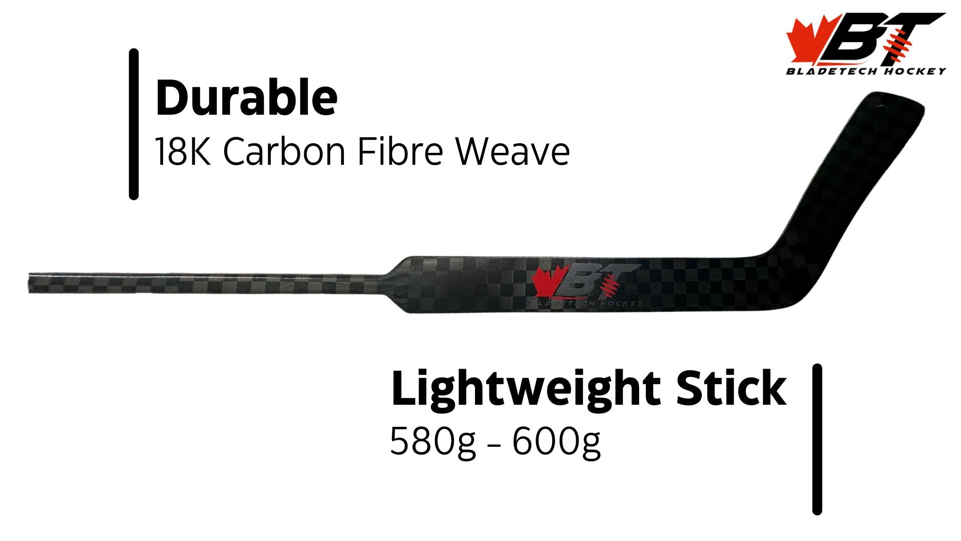 Bladetech Blacked Out Goalie Stick - Junior