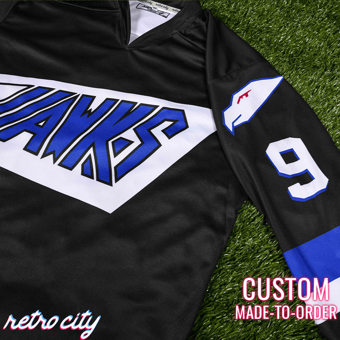 Hawks The Mighty Ducks Adam Banks Custom Hockey Jersey Sweater