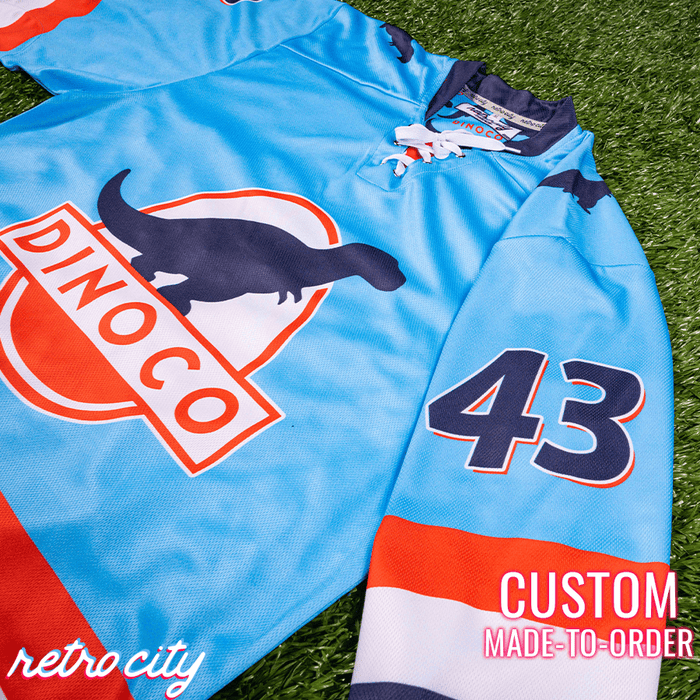 Dinoco Strip 'The King' Weathers Lace-up Hockey Jersey